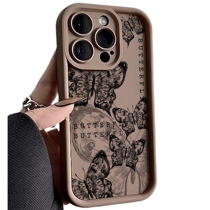 Nocturne butterfly phone case full product lifestyle flat lay